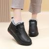 Женские зимние ботинки Нескользящая подошва Толстая амортизирующая стелька и Мягкая теплая зимняя обувь для пожилых женщин Зимние ботинки