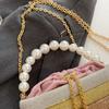 Роскошные вечерние сумочки для женщин Ослепительная жемчужная цепочка с бусинами Сумка через плечо Клатч для званого ужина Роскошные дизайнерские сумки