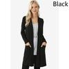 Cardigans Women Long Maxi Open Long Sleeve Top Jacket Collar Plain Ladies Cardigan Cotton Coat