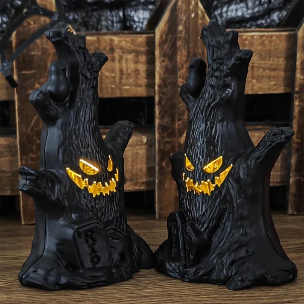 Хэллоуин Призрачное дерево светодиодные светящиеся призрачные огни ручная милая подвесная лампа-призрак ужасающая атмосфера украшения праздничные принадлежности