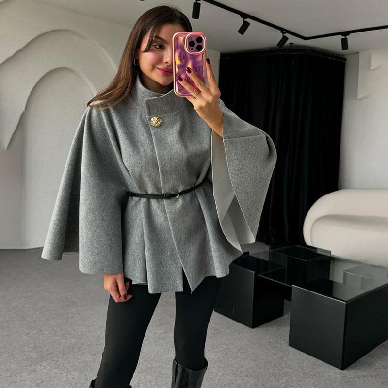 Женский плащ однобортный с рукавом «летучая мышь», тонкие новые пальто, повседневные свободные, офисные, женские, шикарные, элегантные, осенние, однотонные, модные куртки