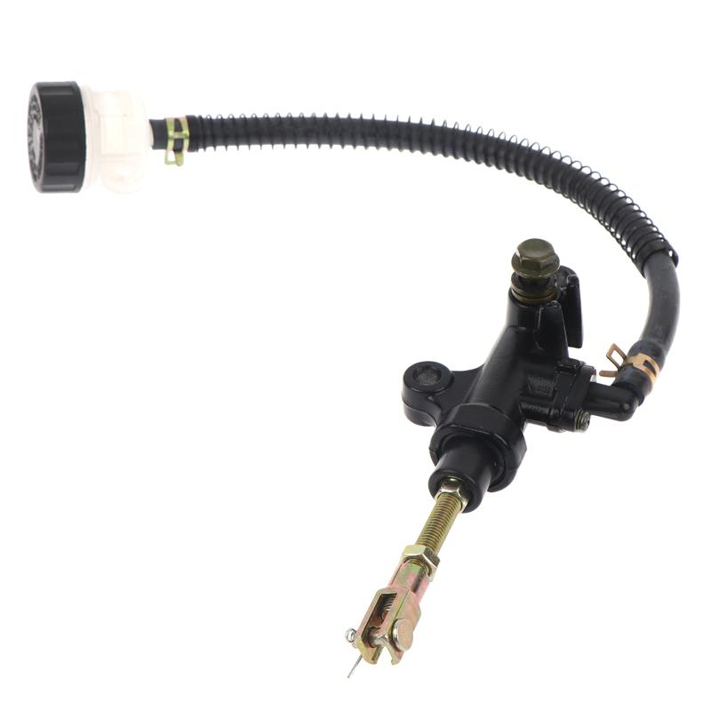 Universal Motorcycle Rear Foot Brake Pump One-line Hydraulic Master Oil Cylinder Durable for Scooter Dirt Bike Refit Upgrade
