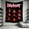 Slipknot Masks Visual Symphony Horror Tapestry Background Cloth Fashion Print Atmospheric Background Cloth Wall Covering Decoration