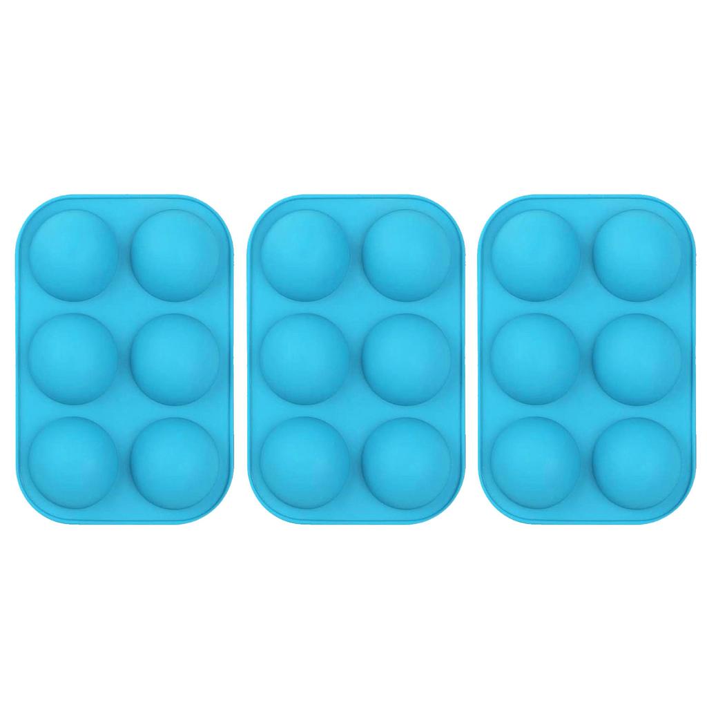 Силикон средней полусферы, для изготовления шоколада, торта, желе, синего цвета