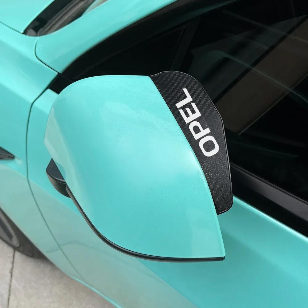 AAGW1 Car Rearview Mirror Eyebrow Rainproof Cover Auto Accessories For Opel Astra H J G K Insignia Corsa C D Vectra C B Meriva a