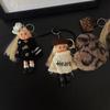 Internet Celebrity Style Plush Doll Keychain - Cute Cartoon Bag Charm for Girls