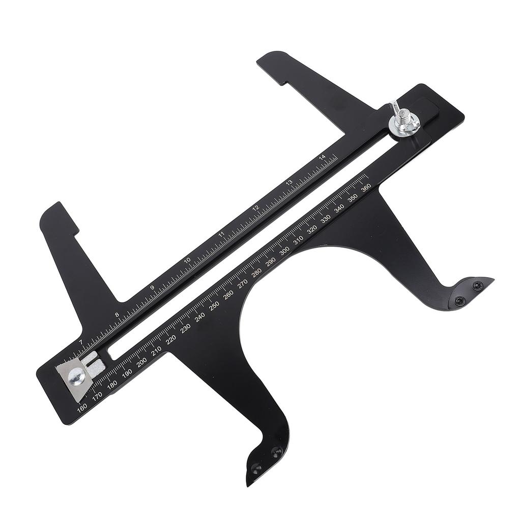 Инструмент для сброса тормозов, калибр 6,5–14,25 дюйма, двойная шкала, нержавеющая сталь, тормозной барабан, измерение и сброс T