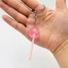 3D Food Lollipop Keychain Jelly-colored Candy Key Rings Lovely Simulation Lollipop  Jewelry Gifts