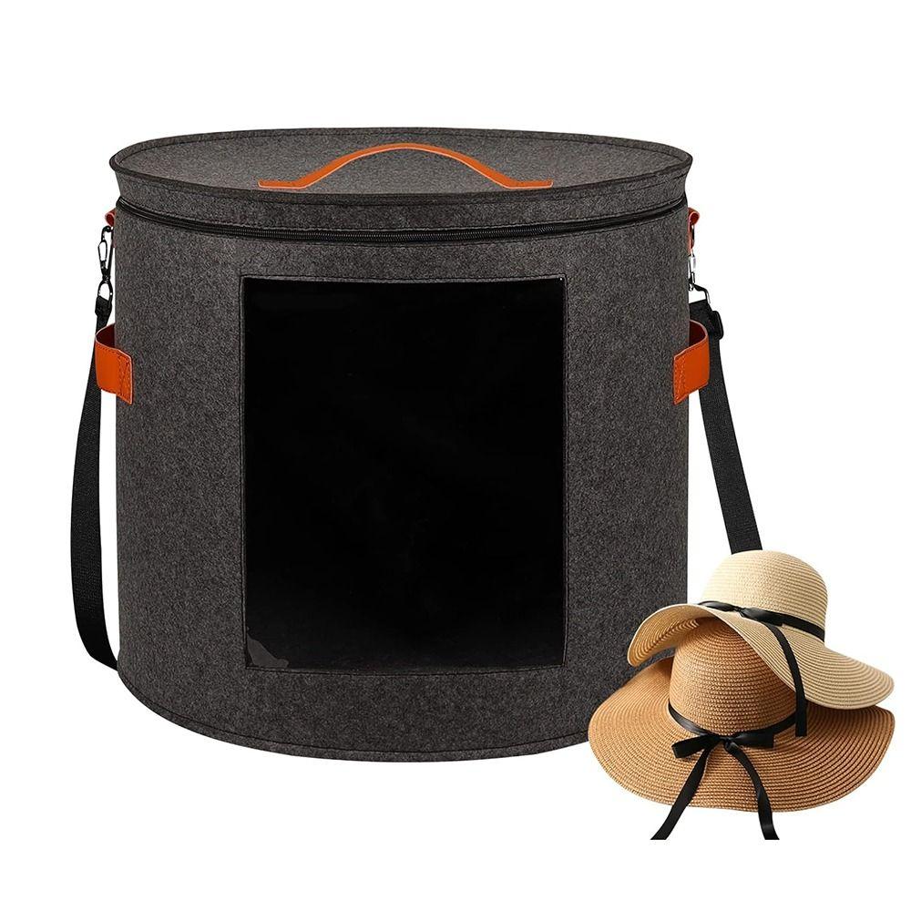 Ящик для хранения оконной шляпы, крышка на молнии, контейнер для ковбойской шляпы, удобный контейнер для хранения одежды на открытом воздухе
