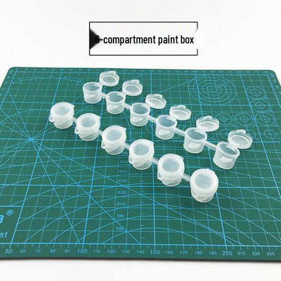 Набор палитр для рисования «Цветущая слива»: Включает Большую, Среднюю и Маленькую емкости для акварели, гуаши, масла, акрила и китайской живописи.