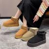 Fashion 2024 New Winter Women Short Plush Warm Snow Boots Casual Shoes New Suede Fur Ankle Boots Flats Platform Ladies Shoes Botas