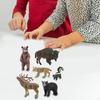 6 Animal Figurines Set for Kids Educational Jungle Wildlife Models