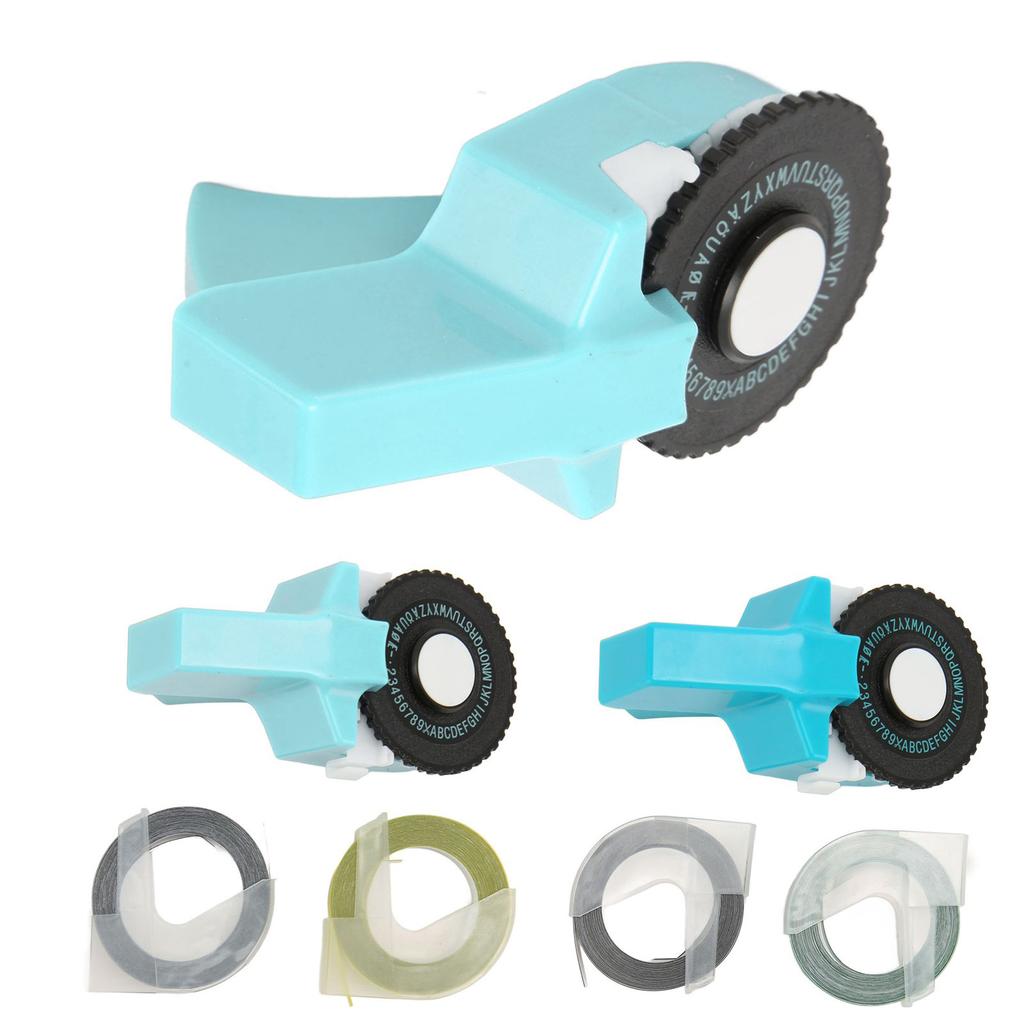 Embossing Label Maker Machine with Tapes Handheld 3D Portable Embossed Label Printer for Home Busine