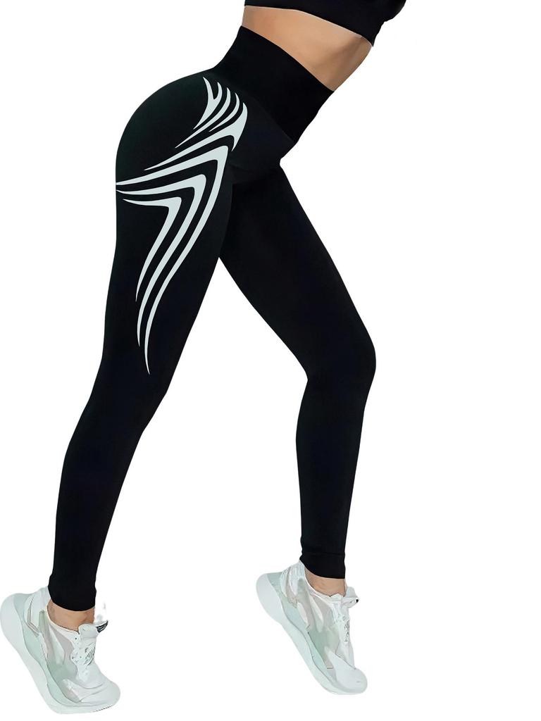 Женские однотонные брюки с высокой талией для йоги и фитнеса