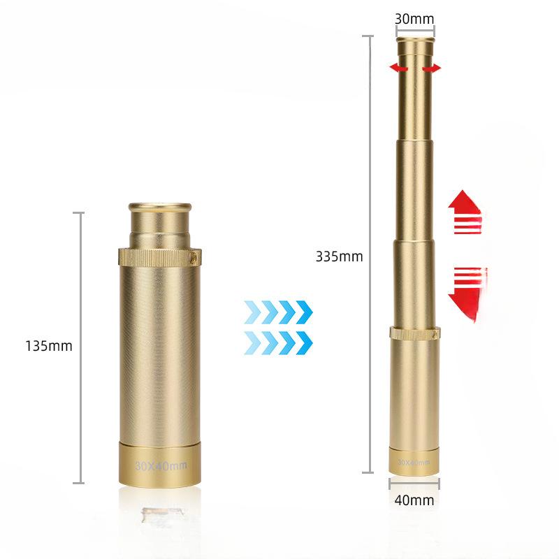 Моноскоп High HD 30x40 Пиратский телескоп Портативный карманный ретро телескоп для улицы