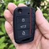 Чехол для ключа автомобиля для Vw Golf 7 Gti Polo T-Cross T-Roc Touran Tiguan Skoda Octavia Rapid Kodiaq Fabia Seat Ibiza Leon Ateca