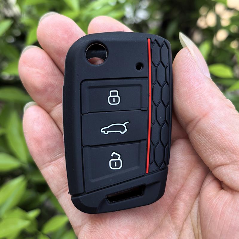 Для Vw Golf 7 Gti Polo T-Cross T-Roc Touran Tiguan Skoda Octavia Rapid Kodiaq Fabia Seat Ibiza Leon Ateca Arona Чехол для ключа