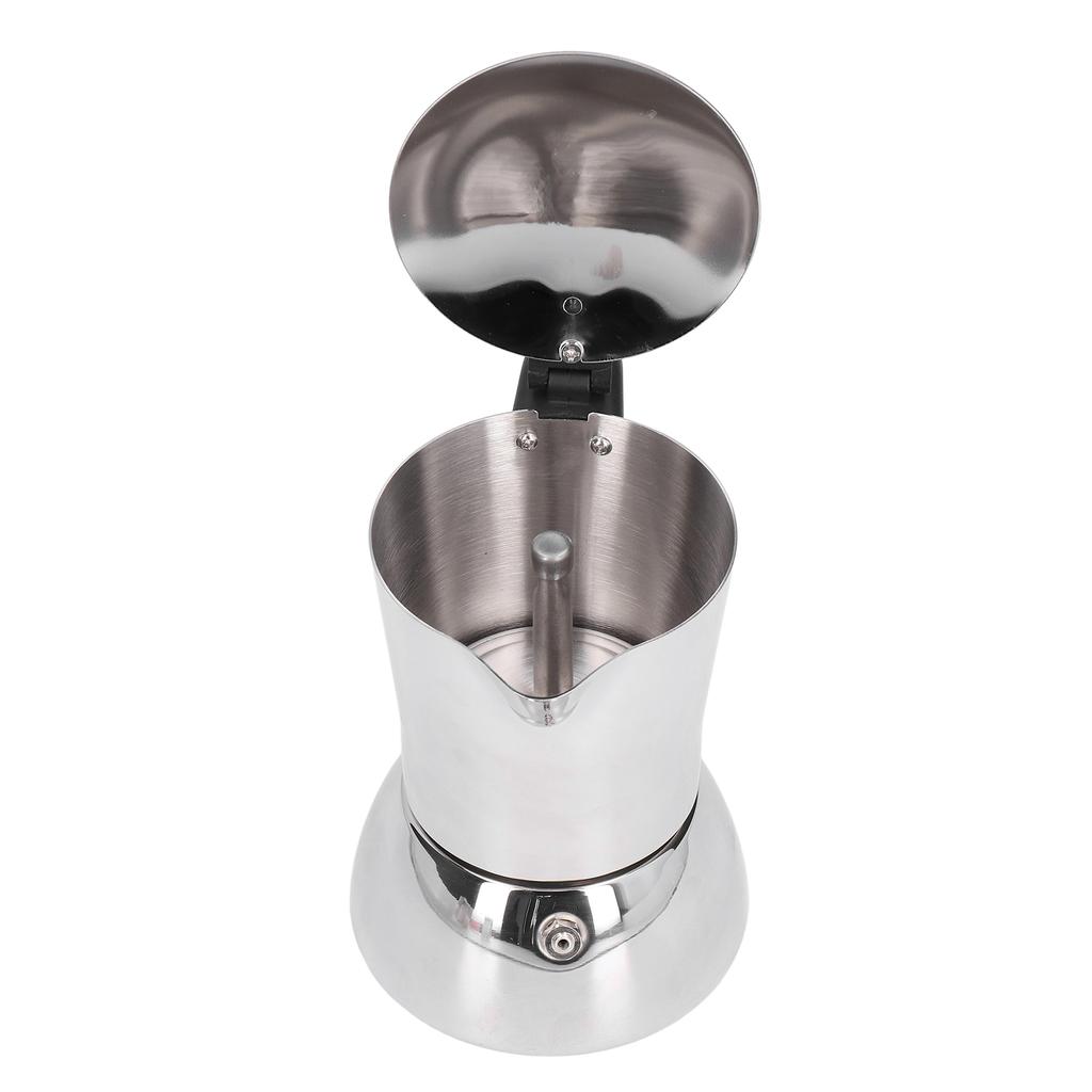 Кофеварка Moka Pot из пищевой нержавеющей стали Компактный Портативный Удобный Практичный Экономия времени Изготовление своими руками
