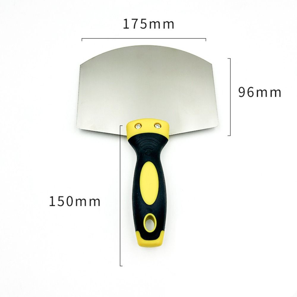 Stainless Steel Ash Shovel Arc Plaster Trowel Spatula Paint Feed Filling Scraper  Home