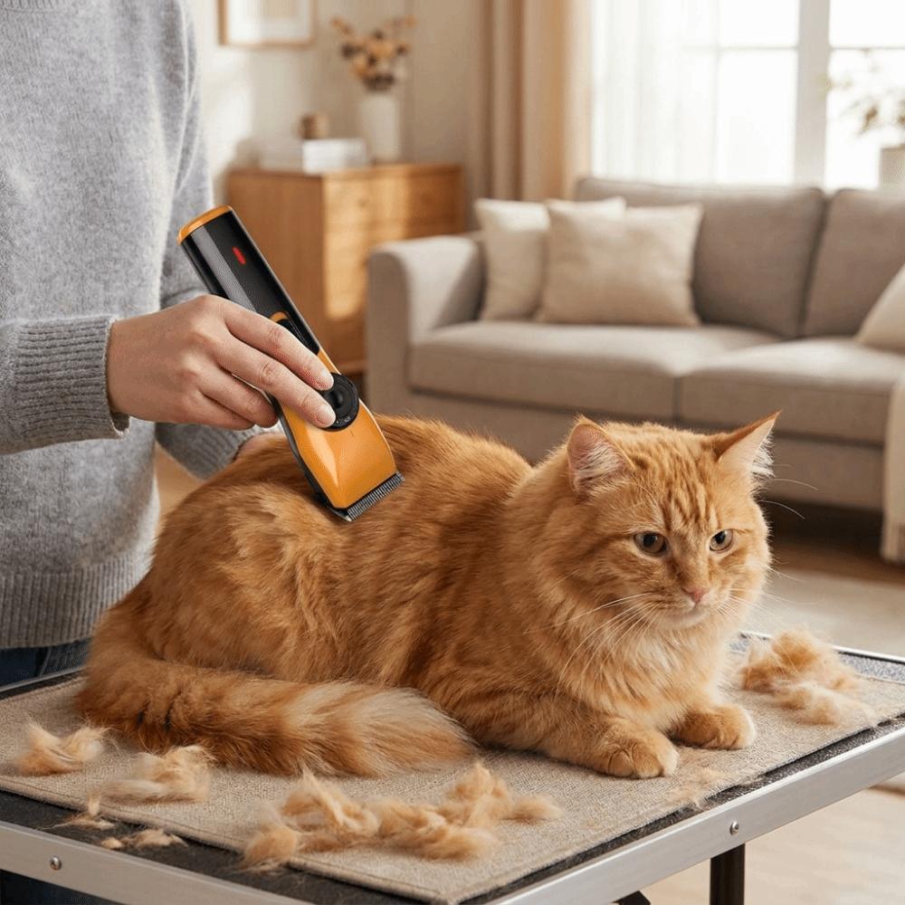 Waterproof Pet Hair Trimmer USB Rechargeable Cat Grooming Shaver Pet Electric Trimmer Pet Grooming