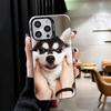 Аляскинский Хаски Милые Собаки Ударопрочный Чехол для Телефона для iPhone 17 Air 16 16E 15 Pro Max 14 Plus 13 Mini 12 Задняя Крышка Противоударный Fundas