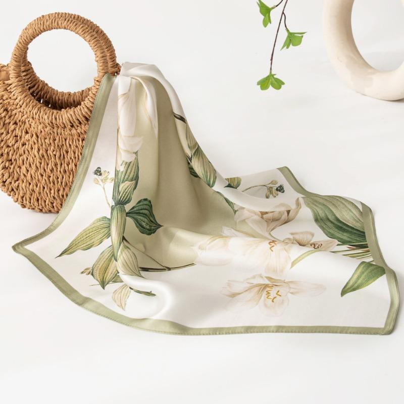 Новый весенний стиль шелковый шарф Mulberry маленький квадратный шарф шелковый высококачественный принт модный универсальный шарф