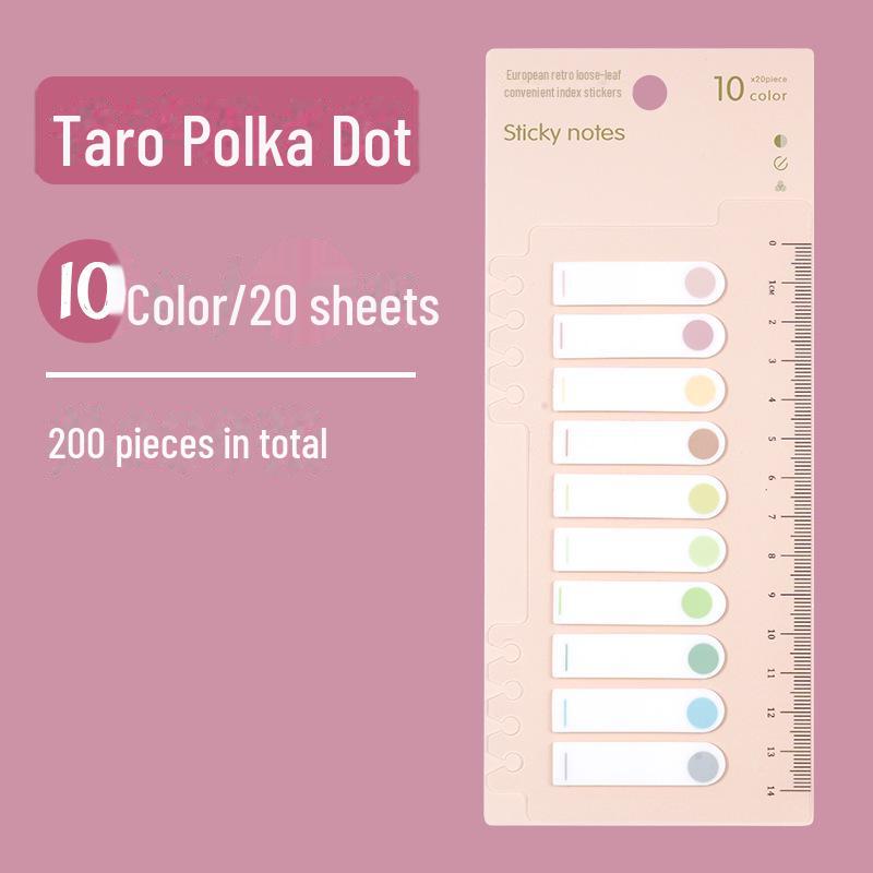 Morandi Color PET Sticky Note Key Mark, Small Fresh, перезаписываемые, с отрывными листами, пластиковый материал