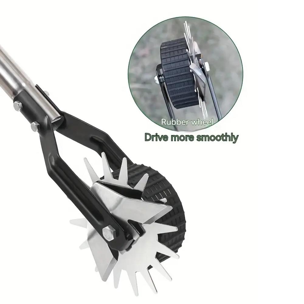 Газонокосилка Rotarys с ручкой из нержавеющей стали, портативный прочный триммер для газона для тротуара