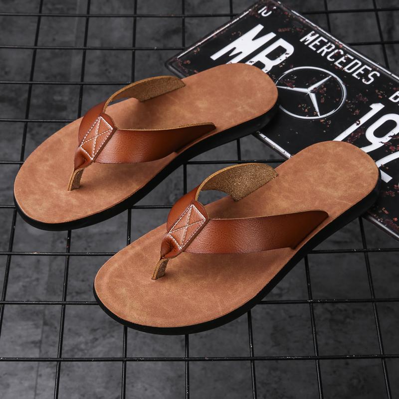 Fashion Simple Casual Flip Flops for Men Comfy Beach Sandals Summer Non-Slip Flats Indoor Outdoor Male Slippers Quick Dry Men's Slides