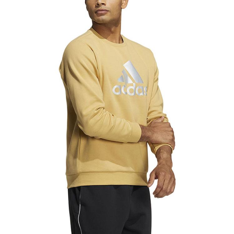 Adidas Sweatshirts Men's Khaki Crew Neck Moderate Regular HM2962