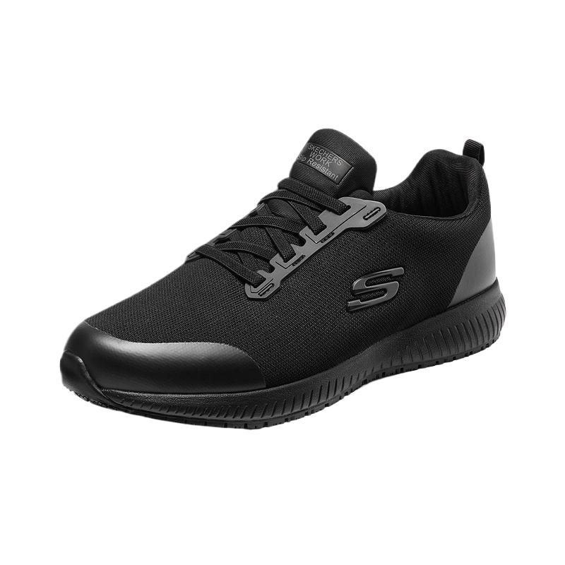 Skechers Удобные Модные Универсальные Мягкие Износостойкие Низкие Повседневные Кроссовки Мужские Черный 200051-BLK