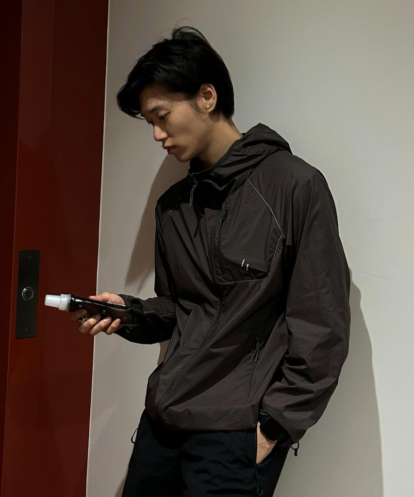 Welter Experiment Airback Pertex Light Windbreaker Jacket_Brown