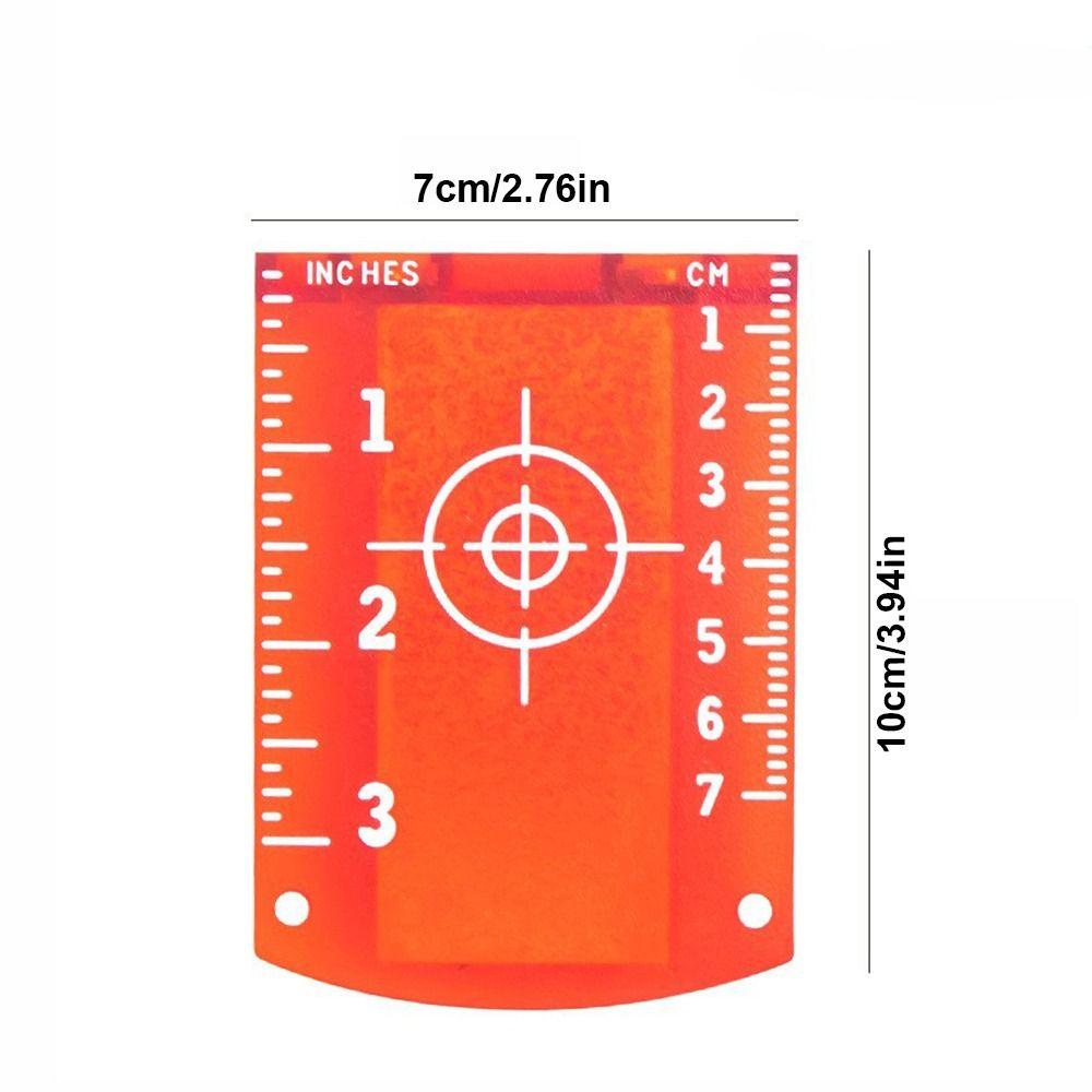 2Pcs Red/Green Line Beam Distance Plate Double Scale Magnetic Target Plate  For Line Lasers