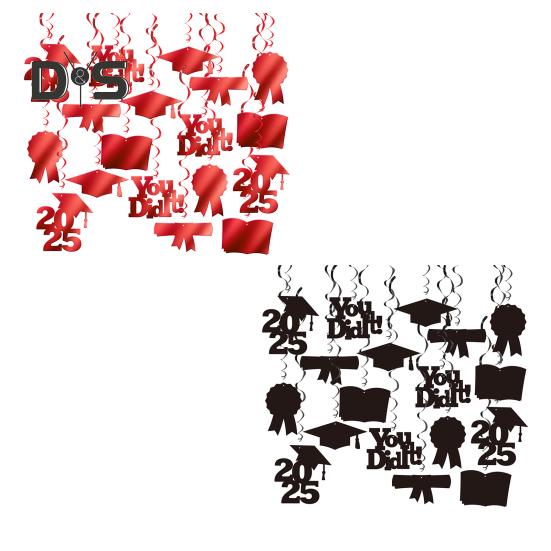 Выпускной вечер подвесные вихревые украшения класс 2025 поздравления выпускные принадлежности для потолка классной комнаты домашний декор