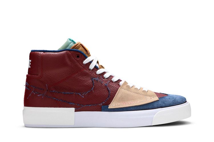 Мужские кроссовки Nike SB Zoom Blazer Mid Edge Team Red Team Red/Tan-Navy