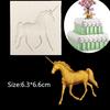 New 1 Piece Mould Flying Horse Fondant Sugar Craft Molds Liquid Silicone Mold Baking Tools