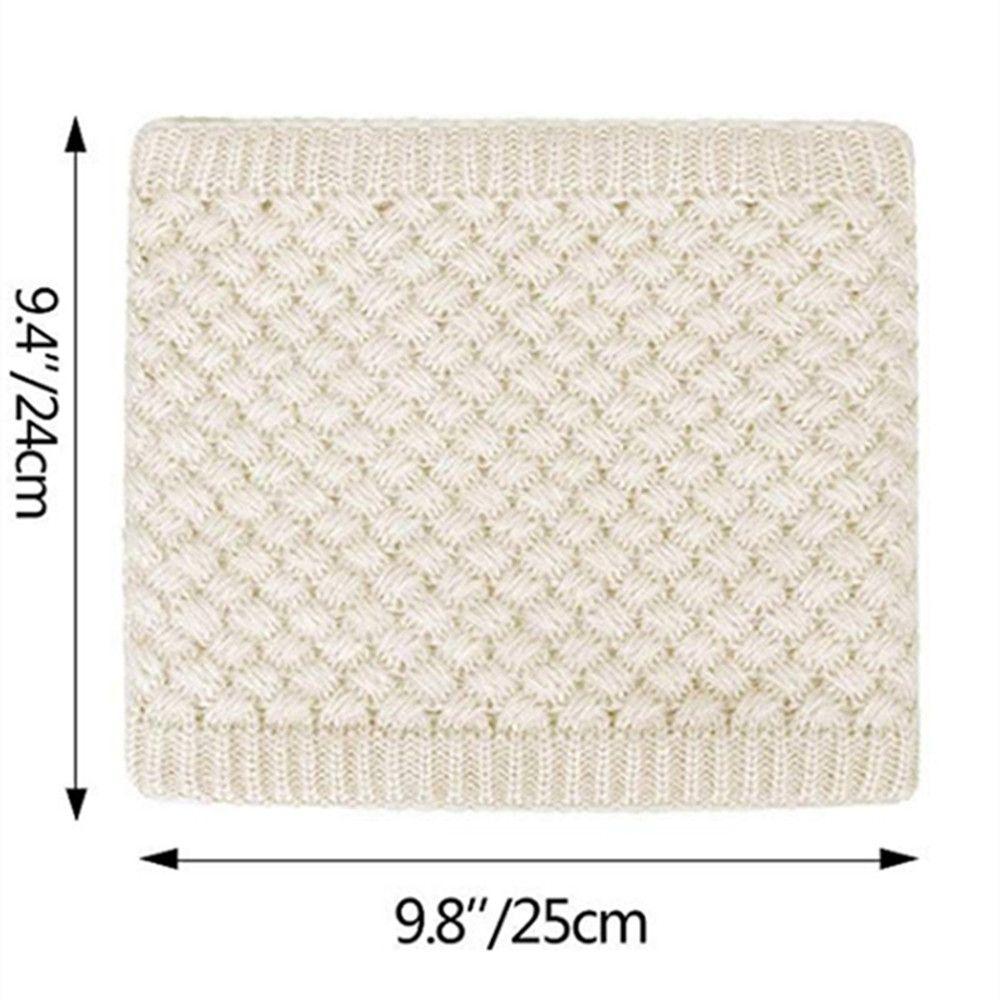 Men Women Thick Neck Gaiters Soft Neckerchief Knitted Scarf Snood Neck Warmer Autumn Winter Thermal