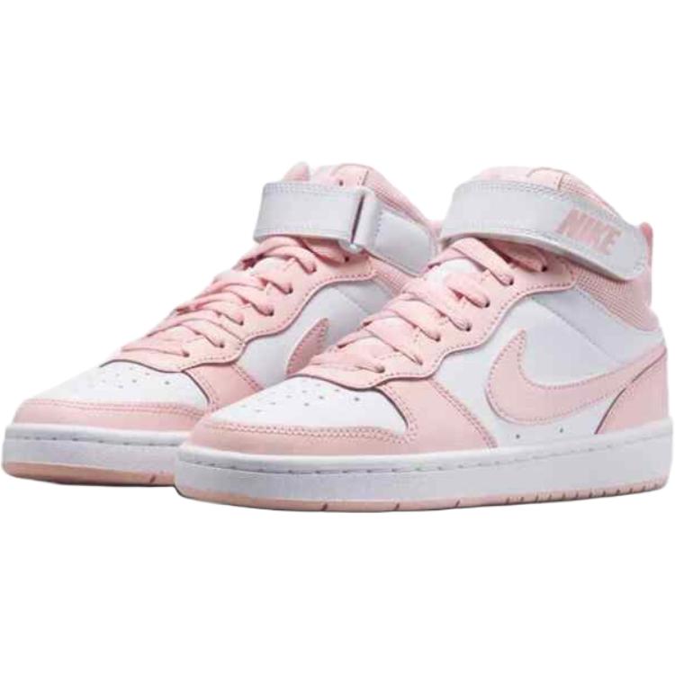 Nike Кроссовки Court Borough Mid 2 GS Белый Эхо Розовый CD7782-122
