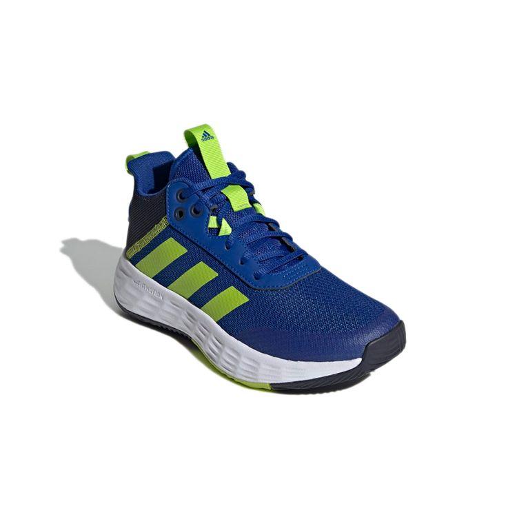 adidas Детские кроссовки Own The Game 2.0 J Royal Blue Semi Solar Slime Legend-Ink H01557