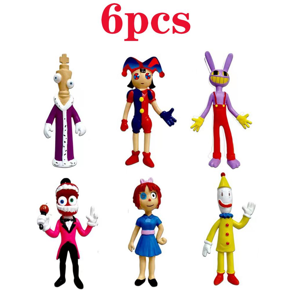 6-12 шт. Фигурки Модели Мультяшных Персонажей ПВХ Цифровой Цирк Аниме Фигурки Действия и Игрушки Для Детей Подарок на День Рождения