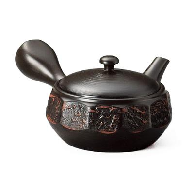Токонамэ печь Такэхару красная Y663, изменение, 12-гранный чайник, черный, 250 мл,