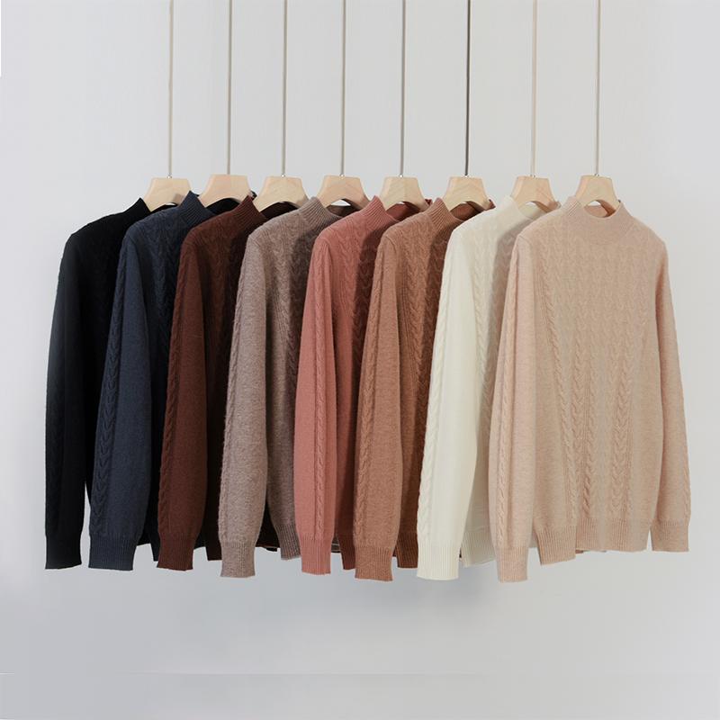 Женский кашемировый свитер Qinghe кашемир 100% кашемир, женский осенне-зимний кашемировый свитер, мягкий и теплый