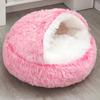 Cat Nest Semi-enclosed Winter Warm House Cat Villa Plush Cover Nest Four Seasons Dual-purpose Half-purpose Dog Nest