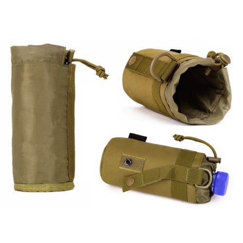 PHOENIX IKKI 550 мл Держатель для бутылки с водой, Совместимый с Molle, Камуфляжный рисунок, Тактический, Военный, Для улицы, Подсумок для бутылки с водой, Удобный подсумок, Бутылка с водой