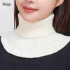 Warm Knitted Fake Collar Detachable Neck Warmer Fashion Turtleneck  for Men Women