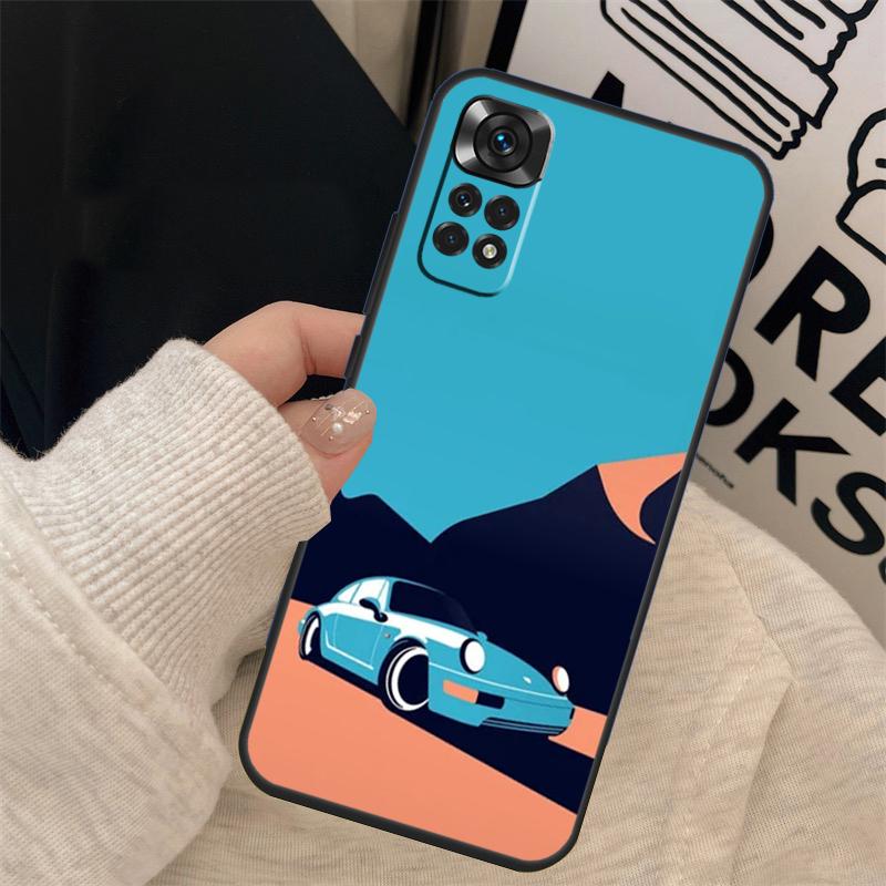Sports Car Style Cover For Xiaomi Redmi Note 14 12 11 10 13 15 Pro Plus Case For Redmi 15 15C 14C 10C 12C 13C