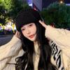 Solid Color Knitted Hat Thickened Lei Feng Hat Fashion Bonnet Caps  for Women Girls