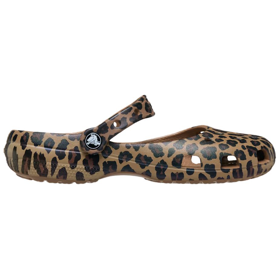 Crocs Классический Животный Балет Балерины Сепия Леопард Женский 212478-2LD