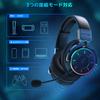 Wireless Gaming Headset for Bluetooth Low Latency Surround RGB Detachable 60 Hours of Continuous Lightweight Compatible with and PC PS5,