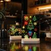 Desktop Message Board for Office LED Drawing Kids, Rechargeable DIY Light Up Tablet with 7 Color Glowing Note Restaurant Menu Pens, Neon Glow